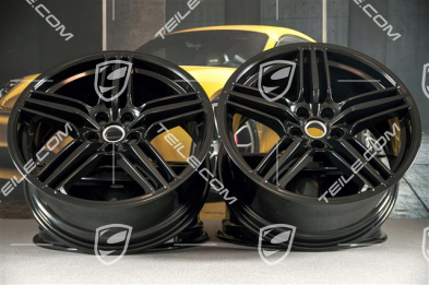 19" Felgensatz Macan Design, 8J x 19 ET21 + 9J x 19 ET21, Schwarz Hochglanz