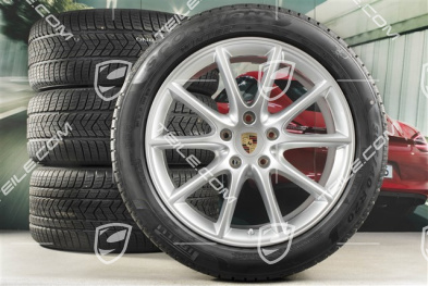 20" Cayenne COUPE Design Winterräder Satz, Felgen 9J x 20 ET50 + 10,5J x 20 ET55 + NEUE Pirelli Winterreifen 275/45 R20 + 305/40 R20, mit RDK-Sensoren, DOT/Bj. 2019+2020