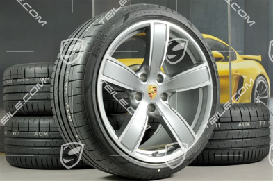 20" Carrera Sport koła letnie komplet, felgi 8,5J x 20 ET57 + 10,5J x 20 ET47 + NOWE opony letnie 235/35 ZR20 + 265/35 ZR20, z czujnikami ciśnienia