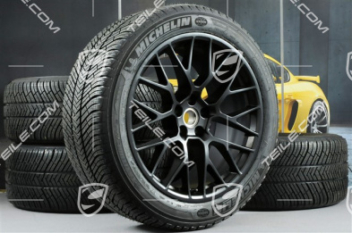 20-inch winter wheels set RS SPYDER, rims 9J x 20 ET26 + 10J x 20 ET19 + NEW Michelin Latitude Alpin 2 winter tyres 265/45 R20 + 295/40 R20, satin black, with TPMS