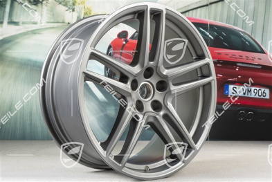 20" Felga "Macan Turbo", 9J x 20 ET26, BORBET, platinum satynowy półmat