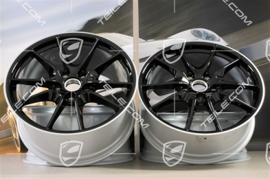 20" komplet felg Carrera S III, 8J x 20 ET57 + 9,5J x 20 ET45, czarny