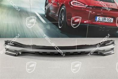 LED Rückleuchten/Heckleuchten, inkl. Leuchtenband, abgedunkelt/schwarz, Satz: links+rechts+mitte, mit „PORSCHE" Schriftzug in Silber
