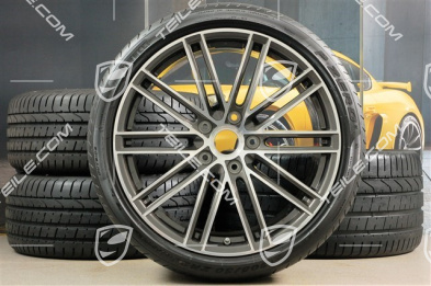 20" Sommerräder Satz 911 Turbo IV, Felgen 8,5J x 20 ET49 + 11,5J x 20 ET56 + NEUE Sommerreifen 245/35 R20 + 305/30 R20