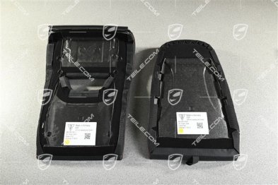 Seat cushion and backrest, 3D printed body-shaped bucket seat with medium degree of hardness