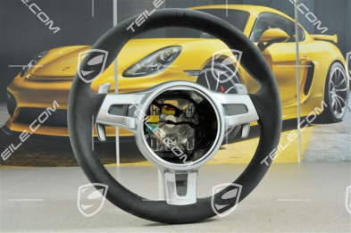 Sports steering wheel, Alcantara, PDK transmission, black/platinum grey