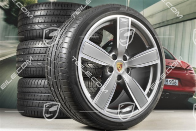 22-inch summer wheel set Sport Classic, rims 10J x 22 ET48 + 11,5J x 22 ET61 + Pirelli summer tyres 285/35 ZR22 + 315/30 ZR22, with TPM