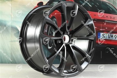 19" Felge Macan Design-Rad, 9J x 19 ET21 schwarz seidenmatt
