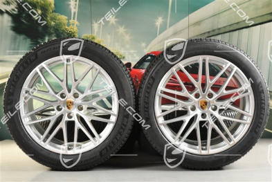 21-inch Cayenne "RS Spyder Design" winter wheel set, rims 9,5J x 21 ET46 + 11,0J x 21 ET49 + NEW Michelin Pilot Alpin 5 SUV winter tyres 285/45 R21 + 305/40 R21, with TPMS