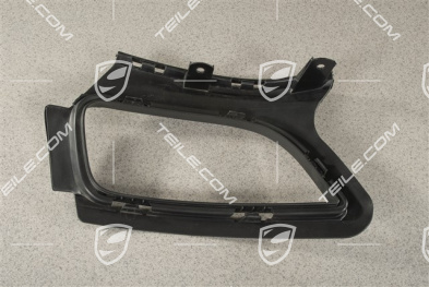 GT2RS, Bracket / Frame Support, Rear Bumper, Black matte, R