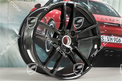 20" Felga Cayenne Sport, 10,5J x 20 ET55, czarny wysoki połysk