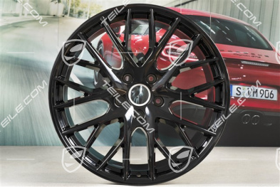 21" Felge Panamera Sport Design, 11,5J x 21 ET69, in Schwarz Hochglanz
