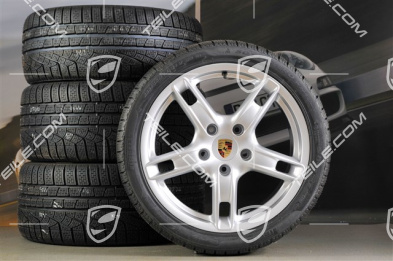18" Boxster S Winterräder Satz (Felgen mit Reifen), Felgen vorne 8J x 18 ET57 + hinten 9J x 18 ET43 + Reifen 235/40 ZR18 + 255/40 ZR18