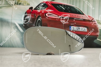 Spiegelglas, autom. abblendbarer Außenspiegel, konvex, R