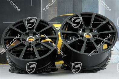 20-inch Carrera Classic (II) whee rim set, 8,5 J x 20 ET49 + 11,5 J x 20 ET56, in black