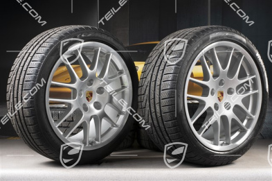 20" RS Spyder Winterräder Satz, Felgen 9,5J x 20 ET65 + 10,5J x 20 ET65 + Pirelli Winterreifen 255/40 R20 + 285/35 R20, mit RDK Sensoren