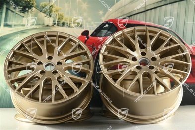 21" Komplet felg Panamera Exclusive Design, 9,5J x 21 ET71 + 11,5J x 21 ET69, neodyme