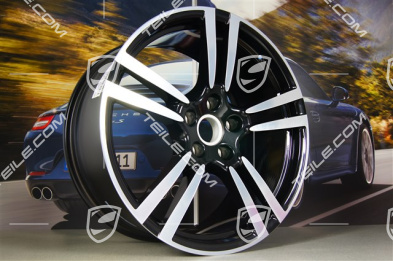 21-inch Turbo II wheel, 10J x 21 ET50, black high gloss