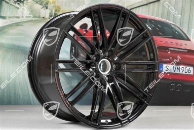 22" Felgensatz Turbo IV, 10J x 22 ET48 + 11,5J x 22 ET61, schwarz hochglanz