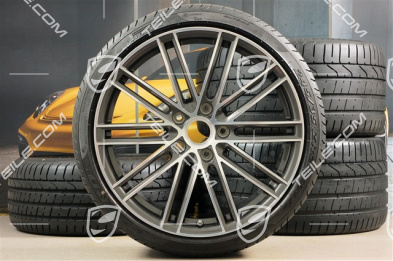 20" Turbo IV Sommerräder Satz, Felgen 8,5J x 20 ET49 + 11,5J x 20 ET76 + Sommerreifen 245/35 R20 + 305/30 R20