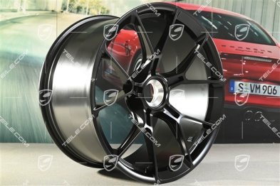 20"+21" GT3 / GT3RS wheel rim set, central lock wheels 9J x 20 ET43 + 11.5J x 21 ET46, suitable for winter use, black silk matt