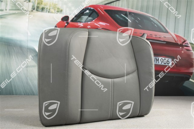 Back seat backrest, Coupe/Targa, Leather, Stone grey, L