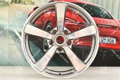 20" Carrera Exclusive Felge, 8,5J x 20 ET50, Platinsilber