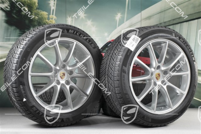 20" koła zimowe Cayenne COUPE Design, komplet, felgi 9J x 20 ET50 + 10,5J x 20 ET55 + NOWE opony zimowe Michelin 275/45 R20 + 305/40 R20, z czujnikami ciśnienia