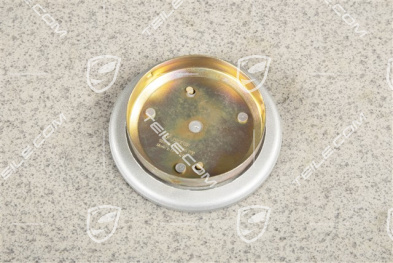 Radzierdeckel in Silber, mit farbigem Porsche Wappen, Innendurchmesser 71mm