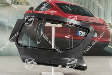 GT2RS, Bracket / Frame Support, Rear Bumper, Black matte, R