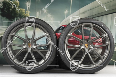22" Cayenne Coupé GT Sommerräder Satz, Felgen 10J x 22 ET48 + 11,5J x 22 ET52 + Pirelli P Zero Sommerreifen 285/35 R22 + 315/30 R22, mit RDK-Sensoren