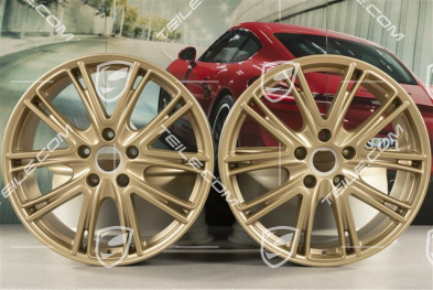 20" Felgensatz Exclusive Design, 10,5J x 20 ET71 + 9,5J x 20 ET71, für Winterbetrieb, Aurum Seidenmatt