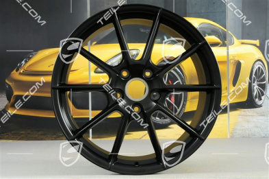 20" komplet felg "Spyder" / "718 Sport", felgi 8,5J x 20 ET57 + 10,5J x 20 ET47, czarny satynowy półmat