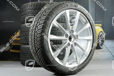 19" Boxster S koła zimowe komplet, felgi 8J x 19 ET57 + 10J x 19 ET45 + NOWE opony zimowe Michelin Pilot Alpin 4: 235/40 R19 + 265/40 R19