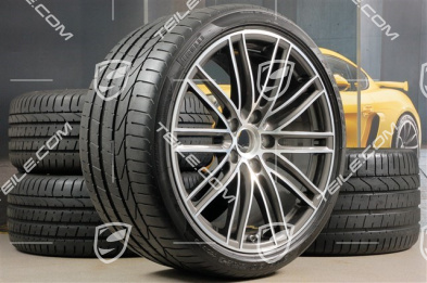 20" Sommerräder Satz 911 Turbo IV, Felgen 8,5J x 20 ET49 + 11,5J x 20 ET56 + NEUE Sommerreifen 245/35 R20 + 305/30 R20