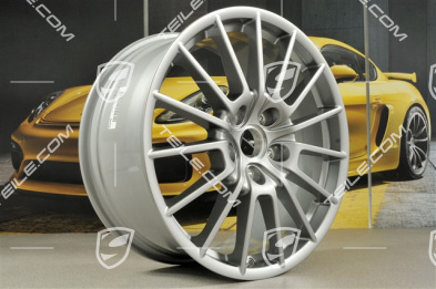 20" Komplet felg Panamera Sport, 9,5J x 20 ET65 + 11,5 J x 20 ET63, GT Silver metalik