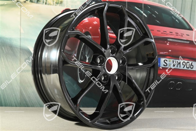 20" SPYDER Felge, 8,5J x 20 ET57, schwarz hochglanz