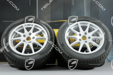 18-inch Panamera S winter wheel set, 8J x 18 ET 59 + 9J x 18 ET 53 + tyres 245/50 R18 + 275/45 R18, with TPM
