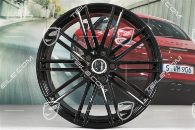 22" Felgensatz Turbo IV, 10J x 22 ET48 + 11,5J x 22 ET61, schwarz hochglanz