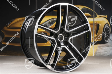 20-inch wheel rim "Macan Turbo", 10J x 20 ET19, BORBET, Jet Black