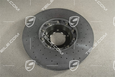 Turbo, PCCB, Ceramiczna tarcza hamulcowa, przednia, pod zacisk czarny / żółty, L