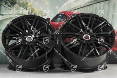 22-inch wheel rim setTurbo IV, 11,5J x 22 ET52 + 10J x 22 ET48, for Coupé, black satin-mat