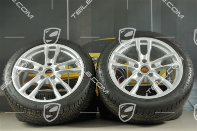 19" Winterräder Satz Boxster S, Felgen 8J x 19 ET57 + 9,5J x 19 ET45 + NEUE Reifen Michelin Pilot Alpin 4 235/40 R19 + 265/40 R19, ohne RDK-Sensoren