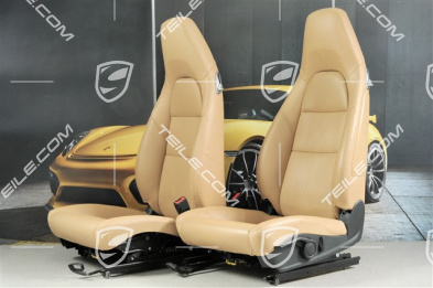 Sitze, leather Luxor Beige, set (L+R)