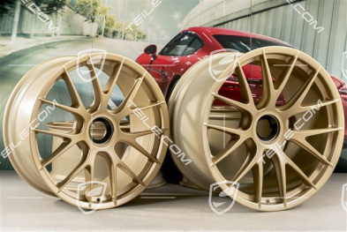 20"+21" GT2RS/GT3RS Magnesium zestaw/komplet felg, felgi 9,5 J x 20 ET50 + 12,5 J x 21 ET48, Aurum satynowy półmat