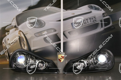Xenon-Scheinwerfer, komplett L+R, SCHWARZ, ohne Steuergerät und Xenonbirne, Facelift