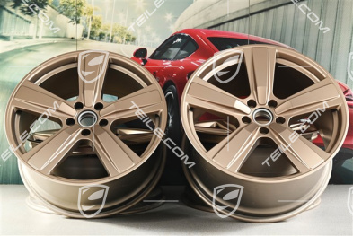 22-inch wheel rim set Cayenne Exclusive Design Sport, 10J x 22 ET48 +11,5J x 22 ET61, neodyme