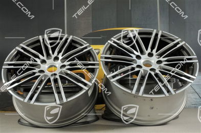 20-inch wheel rim set Turbo III, 8,5J x 20 ET57 + 10J x 20 ET50