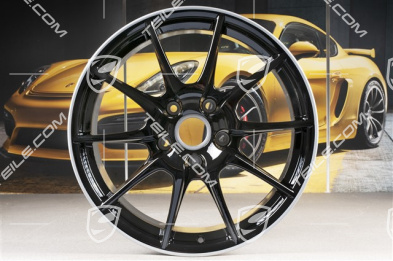 19" Boxster Spyder Felgensatz, Sondermodell Black Edition, schwarz, 10J x 19 ET42 + 8,5J x 19 ET55