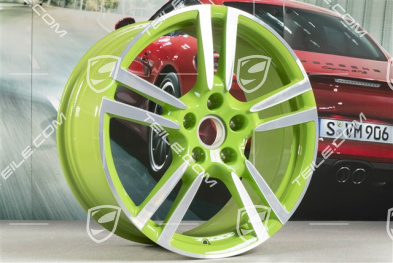 20" Felga Turbo II, 9,5J x 20 ET65, Lizard green